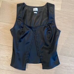 Wilfred Charcoal Sleeveless Top